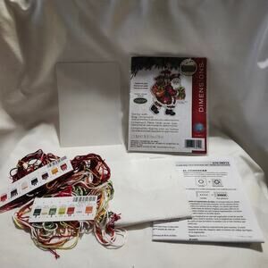 Santa with Bag Ornament Counted Cross Stitch Kit Dimension Opened  70 08912 B37